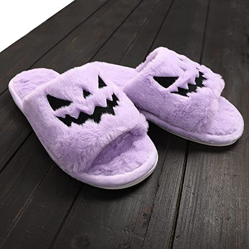 Halloween Warm Home Slippers Women