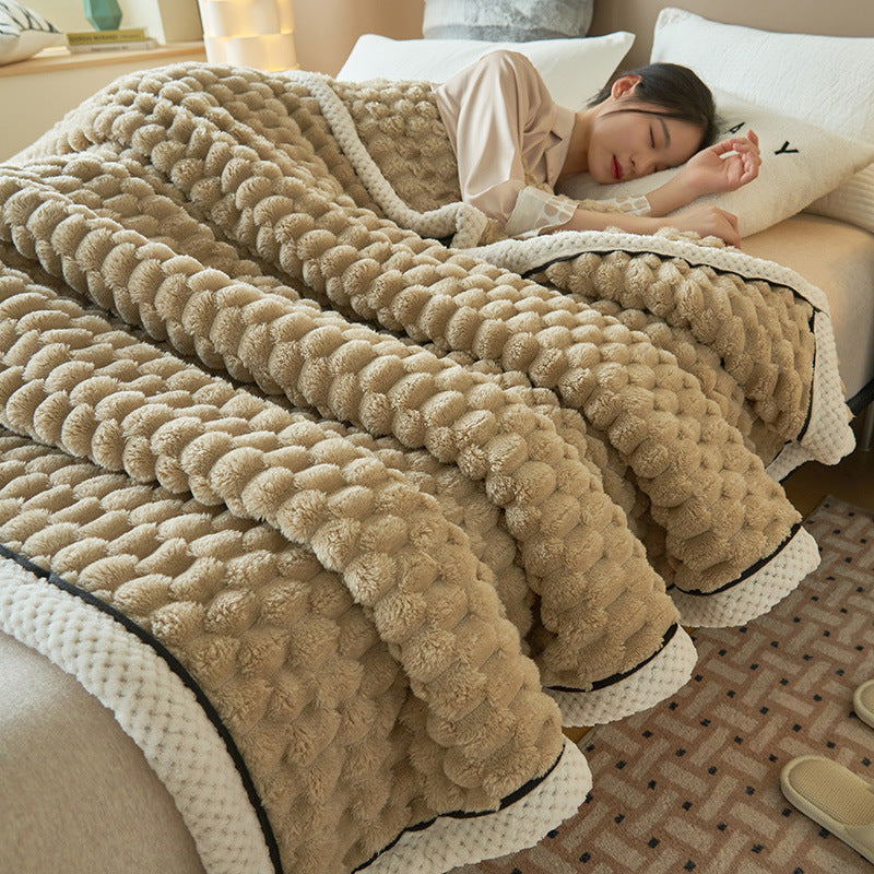 Coral Flannel Blanket