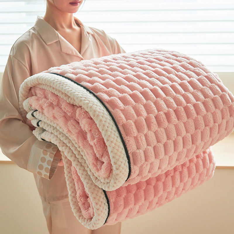 Coral Flannel Blanket