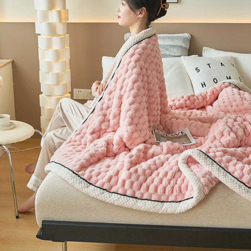 Coral Flannel Blanket