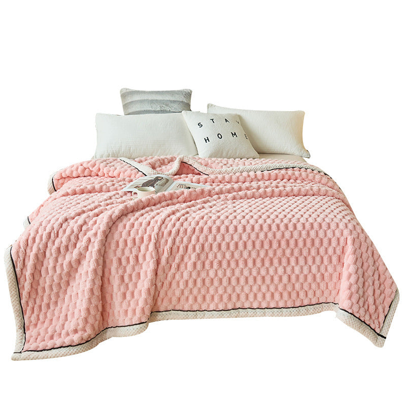 Coral Flannel Blanket
