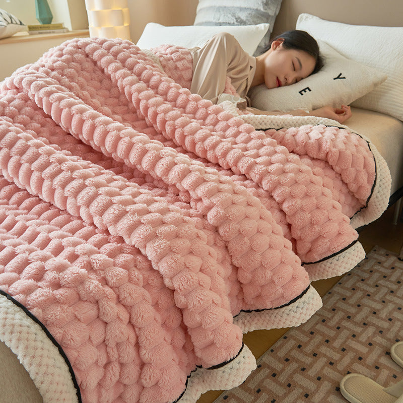 Coral Flannel Blanket