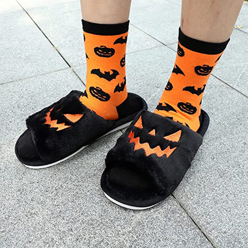 Halloween Warm Home Slippers Women