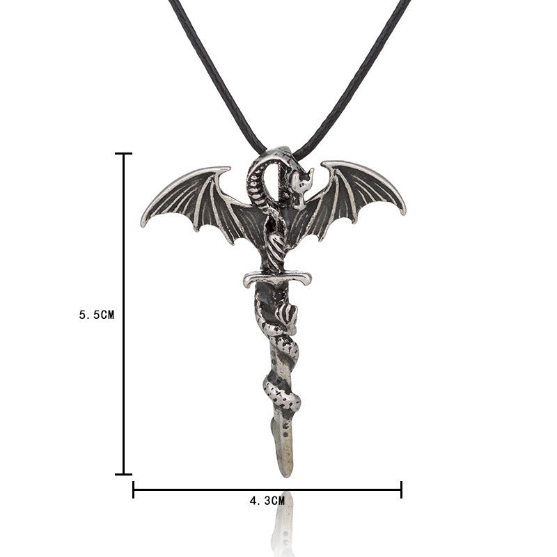 Luminous Flame Dragon Necklace