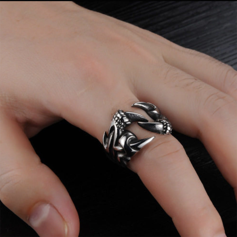 Men's Titanium Steel Dragon Ring
