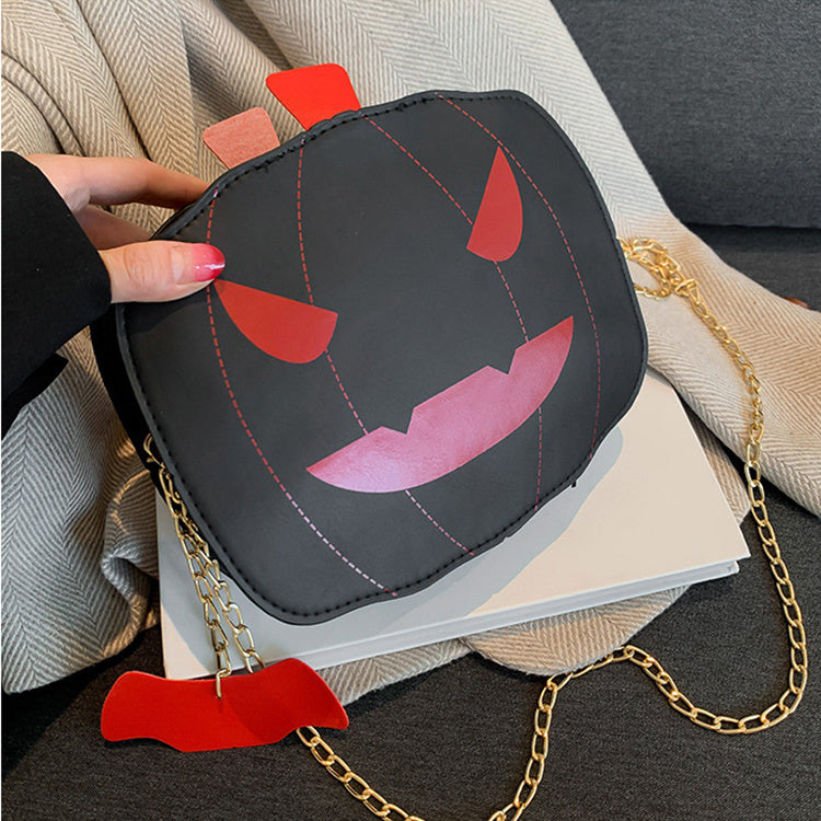 Pumpkin Shoulder Bag For Girls