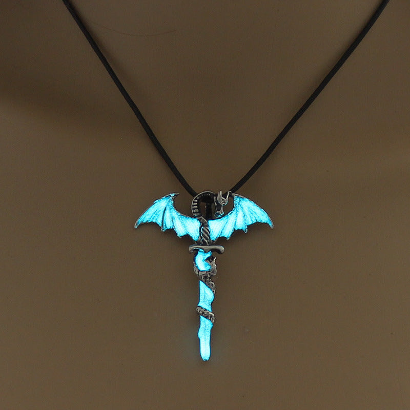 Luminous Flame Dragon Necklace
