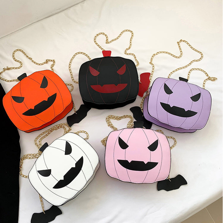Pumpkin Shoulder Bag For Girls