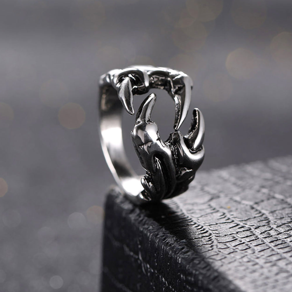 Men's Titanium Steel Dragon Ring