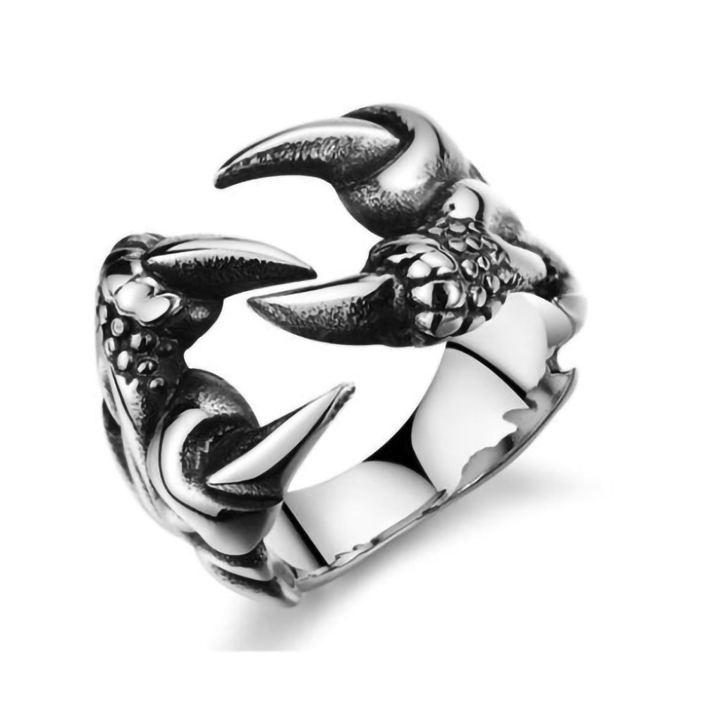 Men's Titanium Steel Dragon Ring