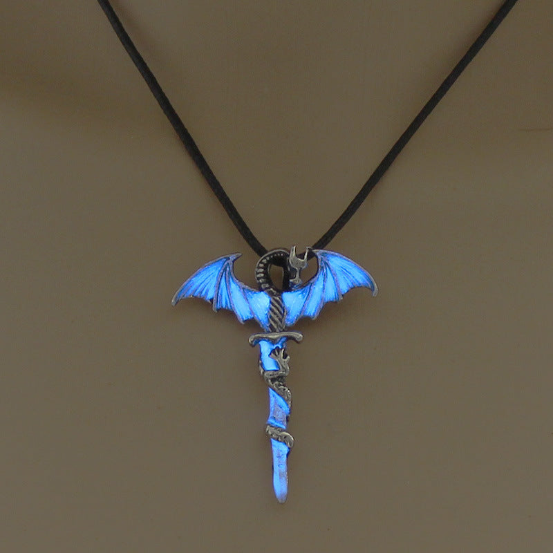 Luminous Flame Dragon Necklace