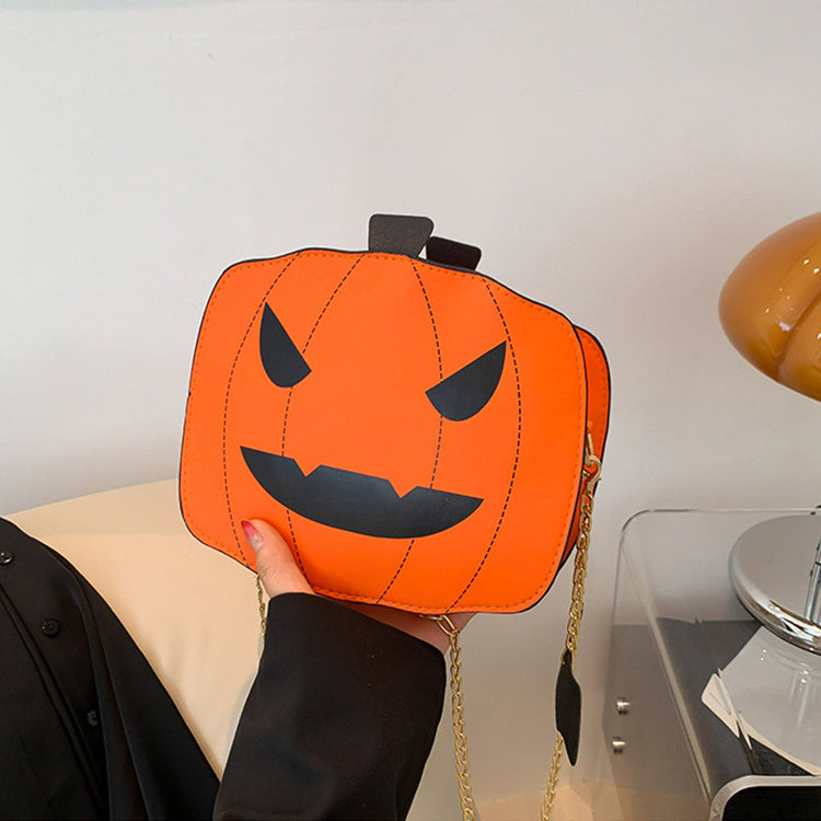 Pumpkin Shoulder Bag For Girls