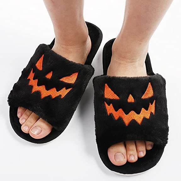 Halloween Warm Home Slippers Women