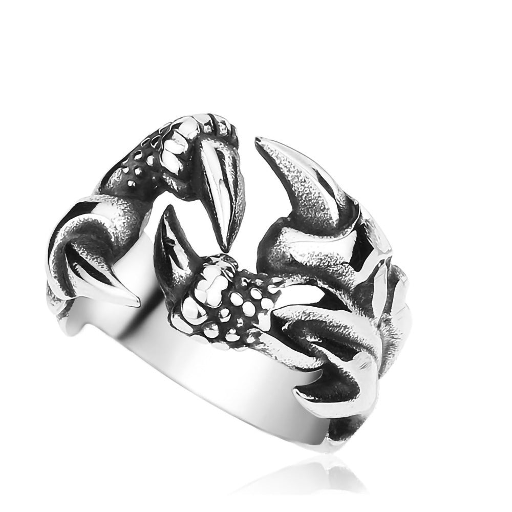 Men's Titanium Steel Dragon Ring