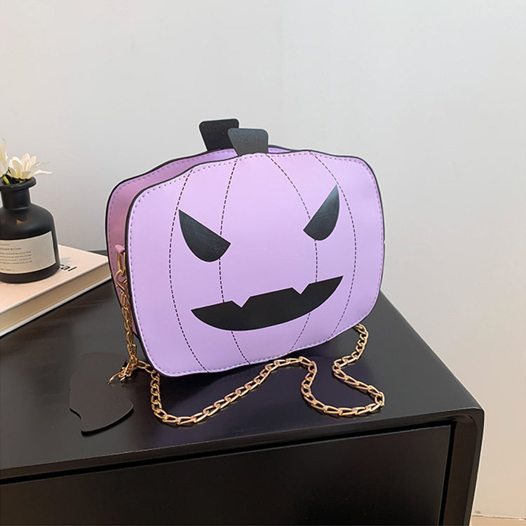Pumpkin Shoulder Bag For Girls