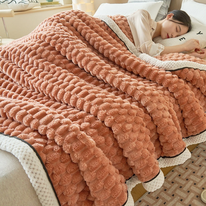 Coral Flannel Blanket