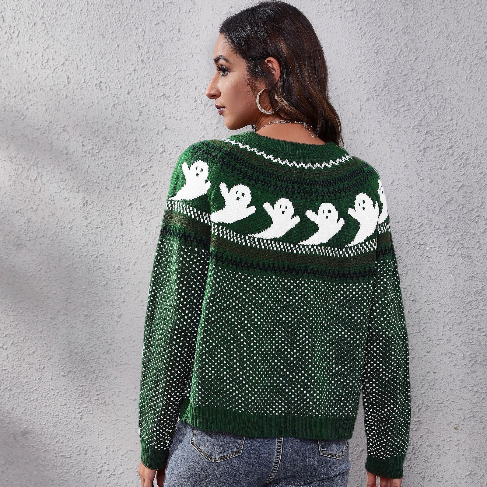 Ghost Polka Dot Pullover Sweater